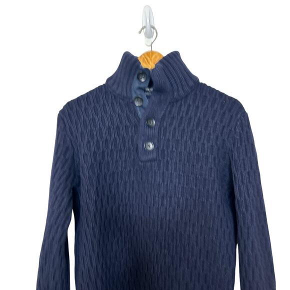 Banana Republic Men's Cable Knit Merino Wool Italian Yarn Sweater Size Medium - Picture 3 of 8